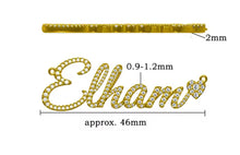 Cargar imagen en el visor de la galería, 18k Custom Name Necklace – Personalized Name Jewelry | Sterling Silver CZ Paved Stones