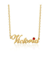 Load image into Gallery viewer, Custom Name Necklace –Bithstone