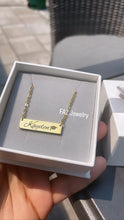 Load image into Gallery viewer, Custom Bar Necklace (3cm)