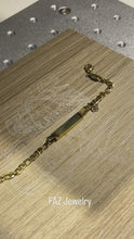 Load and play video in Gallery viewer, 18K Custom Baby Kids Bar Engraved Bracelet