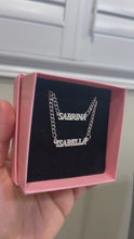 Load and play video in Gallery viewer, 18K Custom Dainty Capital Name Necklace