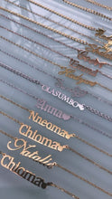 Load and play video in Gallery viewer, Custom Handcrafted Name Necklace ♡♡♡♡♡