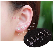 Load image into Gallery viewer, Solid Surgical Steel Ball Screw Stud Earrings