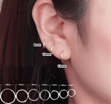 Charger l'image dans la galerie, S925 Sterling Silver Nose Tragus Hoop Earrings
