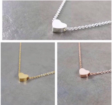 Load image into Gallery viewer, Custom 18K GP Heart Pendant Adjustable Chain Necklace