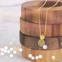 Load image into Gallery viewer, Minimalist 18K GP Pineapple Necklace