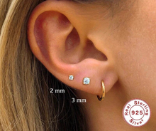 Load image into Gallery viewer, S925 Sterling Silver Mini Stud Earrings PAIR