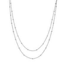 Load image into Gallery viewer, 18K GP Beaded Ball Chain Choker Necklace
