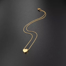 Load image into Gallery viewer, 18K GP Heart Charm Pendant Necklace