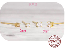 Load image into Gallery viewer, S925 Sterling Silver Mini Stud Earrings PAIR