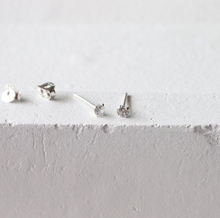 Load image into Gallery viewer, S925 Minimalist Mini Dainty 18K Gold Stud Earrings Bridal Collection