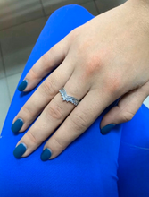 Load image into Gallery viewer, S925 Sterling Silver Princess Crown CZ Ring