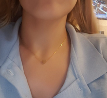 Load image into Gallery viewer, Custom 18K GP Heart Pendant Adjustable Chain Necklace