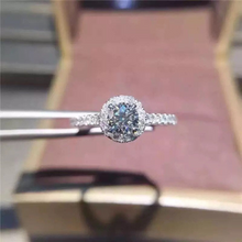 Load image into Gallery viewer, S925 Sterling Silver Round CZ promise engagement Wedding Ring Bridal Collection