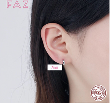 Load image into Gallery viewer, S925 Sterling Silver Mini Snug Hoop Earrings