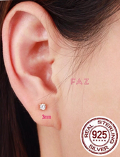 Load image into Gallery viewer, S925 Sterling Silver Mini Stud Earrings PAIR
