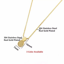 Load image into Gallery viewer, Minimalist 18K GP Pineapple Necklace