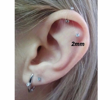 Load image into Gallery viewer, Surgical Steel Ball Screw Back CZ Diamond Stud Earrings