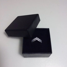 Load image into Gallery viewer, S925 Sterling Silver Princess Crown CZ Ring