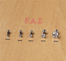 Load image into Gallery viewer, Solid Surgical Steel Ball Screw Stud Earrings