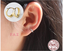 Load image into Gallery viewer, S925 Sterling Silver Mini Snug Hoop Earrings