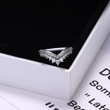Load image into Gallery viewer, S925 Sterling Silver Princess Crown CZ Ring