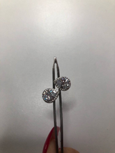 Load image into Gallery viewer, 18K White Gold Plated CZ Imitation Diamond Dainty Minimalist Pear shaped Stud Earrings Bridal Collection Hypoallergenic