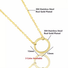 Load image into Gallery viewer, 18K GP Hollow Circle minimalist Necklace