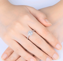 Load image into Gallery viewer, S925 Sterling Silver Round CZ promise engagement Wedding Ring Bridal Collection