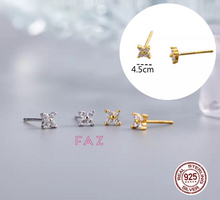 Load image into Gallery viewer, Real 18K Gold Vermeil Stud Earrings
