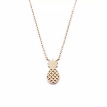 Load image into Gallery viewer, Minimalist 18K GP Pineapple Necklace