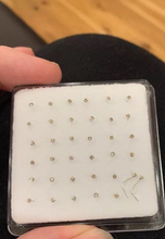 Charger l'image dans la galerie, 925 Sterling Silver Straight L-shape Nose Pin 24G Mini Stud