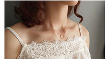 Load image into Gallery viewer, 18K GP Hollow Circle minimalist Necklace