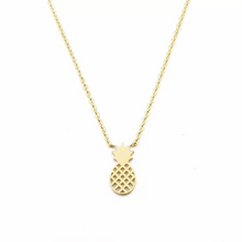 Load image into Gallery viewer, Minimalist 18K GP Pineapple Necklace