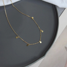 Load image into Gallery viewer, 18K Gold Vermeil Mini Coin Necklace