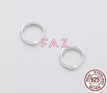 Charger l'image dans la galerie, S925 Sterling Silver Nose Tragus Hoop Earrings