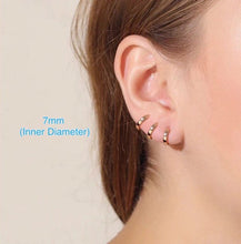 Load image into Gallery viewer, Stainless Steel Daily Huggie Hoop Earrings