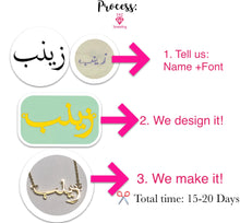 Load image into Gallery viewer, Custom Handcrafted Name Necklace ♡♡♡♡♡