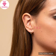 Load image into Gallery viewer, 18K Gold Plated Stainless Steel Hoop Earrings 12mm
