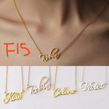 Load image into Gallery viewer, Custom Handcrafted Name Necklace ♡♡♡♡♡