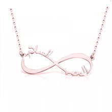 Load image into Gallery viewer, Personalized Arabic Infinity Name Necklace