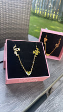 Load image into Gallery viewer, 2 Name Crown Heart Necklace