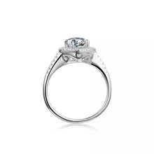 Load image into Gallery viewer, S925 Sterling Silver Round CZ promise engagement Wedding Ring Bridal Collection