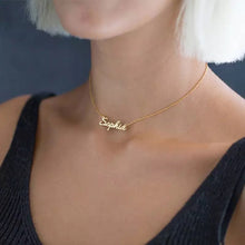 Load image into Gallery viewer, Custom Handcrafted Name Necklace ♡♡♡♡♡