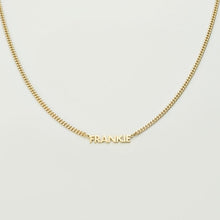 Load image into Gallery viewer, 18K Custom Dainty Capital Name Necklace