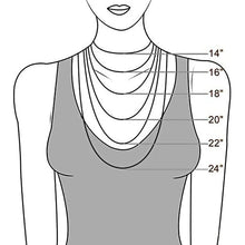 Load image into Gallery viewer, 18K Heart Stone Wave Name Necklace in any Language