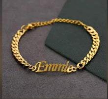 Load image into Gallery viewer, Mens Cuban Custom Name Bracelet
