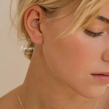 Load image into Gallery viewer, 316L Surgical Steel 3mm Ball Labret Stud Earrings
