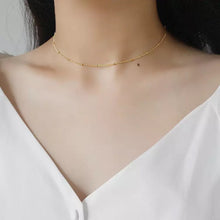 Load image into Gallery viewer, 18K GP Beaded Ball Chain Choker Necklace