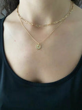 Load image into Gallery viewer, Gold Paper Clip Chain